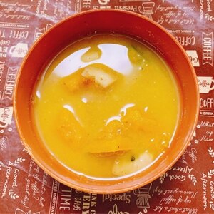 カボチャと玉ねぎのお味噌汁
